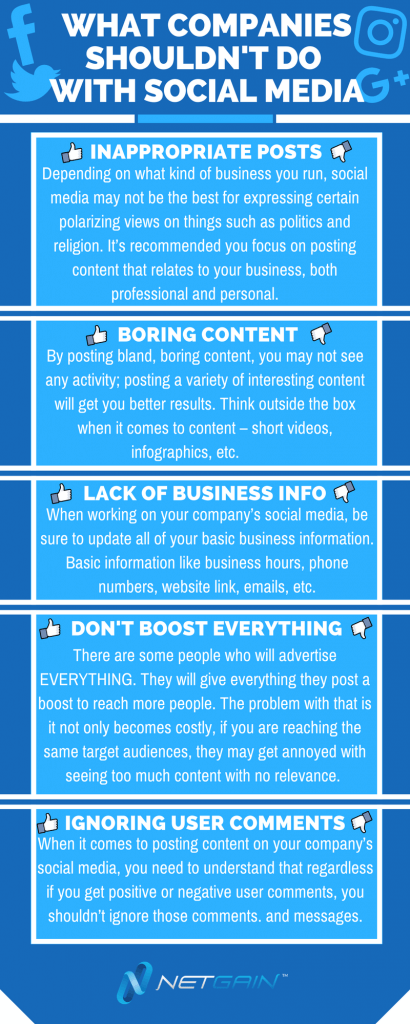 how not to use social media