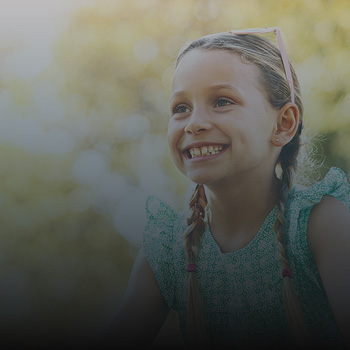 young girl smiling
